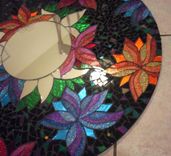 Mosaic Stained Glass Mirror 2 small