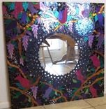 Mosaic Mirror Large Glitter Stained Glass 30 X 30 5 small
