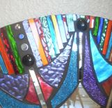 Mosaic Mirror Colorful Stained Glass Round 5 small