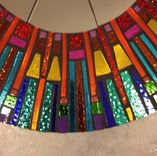 Mosaic Mirror Clearance Fiesta Stained Glass Round 3 small