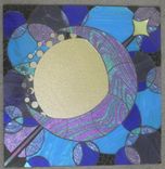 Mosaic Mirror Moon Handmade Glitter Glass 3 small