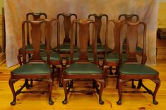 Assembled Set Of 10 Queen Anne Chairs 1 small