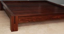 Slatted Platform Bed - Walnut 2 small