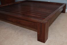 Slatted Platform Bed - Walnut 1 small