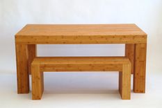 Taneto Dining Set - Table And Two Benches 2 small