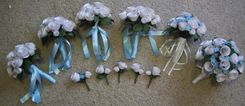 Custom Paper Flower Wedding Bridal Bouquet 6 small