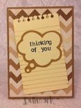 Handmade Greeting Cards "Thinking Of You" 2 small