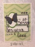 Handmade Greeting Cards "Sympathy" 2 small