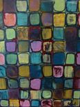Abstract Oil And Enamal Paintings On Canvas 2 small