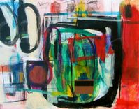 Oil And Acrylic W/ Mixed Media Paintings On Paper And Photo Paper 1 small