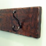 Wood Coat/Towel Rack Espresso 2 small