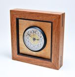 Mahogany, Sycamore, And Rosewood Desk/Mantel Clock 3 small