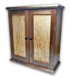 Jewelry Chest/Armoire - Walnut And Figured Maple 1 small