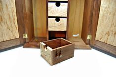 Jewelry Chest/Armoire - Walnut And Figured Maple 4 small