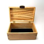 Cherry And Zebrawood Keepsake / Jewelry Box 3 small