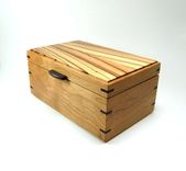Cherry And Zebrawood Keepsake / Jewelry Box 1 small