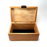 Mahogany And Birdseye Maple Keepsake / Jewelry Box 3 small