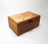 Mahogany And Birdseye Maple Keepsake / Jewelry Box 4 small