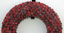 Frosted Cranberry Wreath 2 small