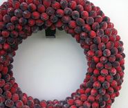 Frosted Cranberry Wreath 3 small