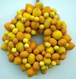 Sugared Lemon Wreath 1 small