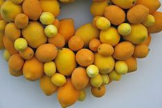 Sugared Lemon Wreath 4 small