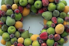 Sugared Fruit Wreath 5 small