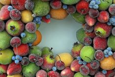 Sugared Fruit Wreath 1 small