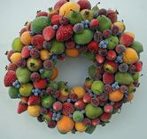 Sugared Fruit Wreath 2 small