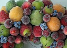 Sugared Fruit Wreath 4 small