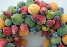 Sugared Fruit Wreath 5 small