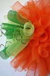 Mesh Pumpkin Wreath 1 small
