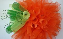 Mesh Pumpkin Wreath 4 small