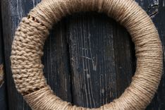 Jute And Leather Wreath 1 small