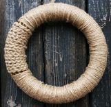 Jute And Leather Wreath 3 small