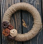 Leather And Jute Wreath 1 small