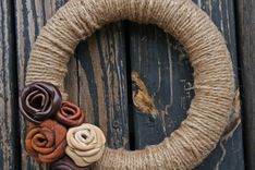 Leather And Jute Wreath 3 small