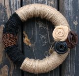 Leather And Jute Wreath 4 small