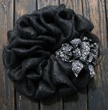 Black Faux Burlap Wreaths For Double Doors 1 small