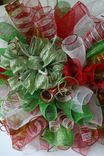Christmas Spiral Mesh Wreath 2 small
