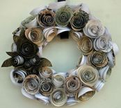 Paper Rose Wreath 3 small