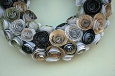 Paper Rose Wreath 2 small