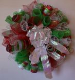 Spiral Mesh Christmas Wreath 1 small