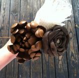 Custom Leather Flowers 6 small