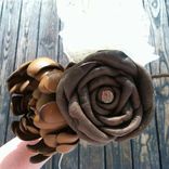 Custom Leather Flowers 7 small