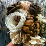 Leather Flower Bridal Bouquets 1 small