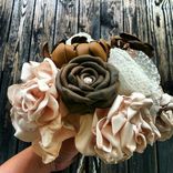 Leather Flower Bridal Bouquets 2 small