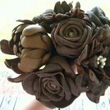 Leather Flower Bridal Bouquets 5 small