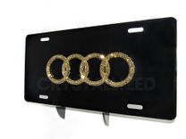 Any Car Crystallized Vanity Front License Plate Genuine European Crystals Bedazzled 1 small