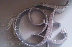 Swarovski Crystal Cake Topper 2 small